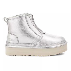 UGG Neumel Metallic Sheepskin Platform Boots